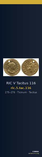 RIC V Tacitus 116 — CANOA