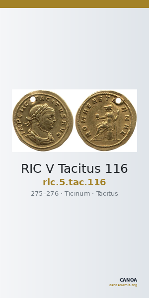 RIC V Tacitus 116 — CANOA