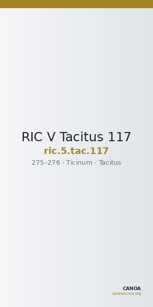 RIC V Tacitus 117 — CANOA