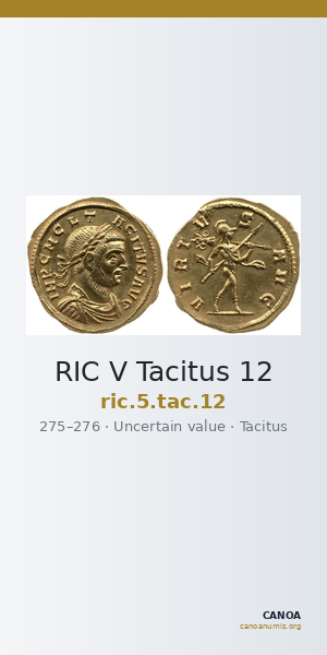 RIC V Tacitus 12 — CANOA