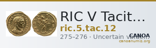 RIC V Tacitus 12 — CANOA