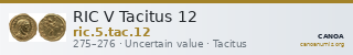 RIC V Tacitus 12 — CANOA
