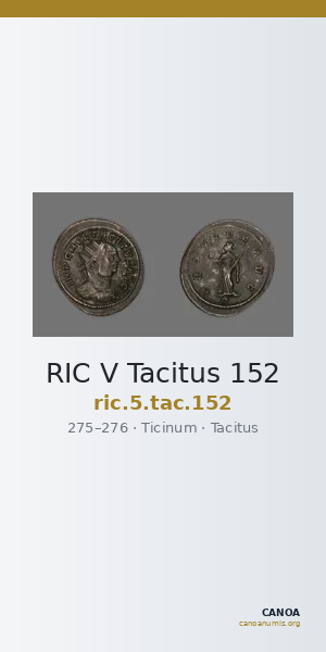 RIC V Tacitus 152 — CANOA
