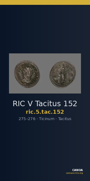 RIC V Tacitus 152 — CANOA