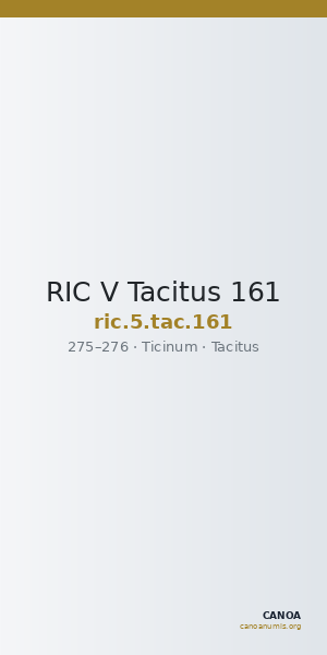 RIC V Tacitus 161 — CANOA