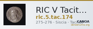 RIC V Tacitus 174 — CANOA