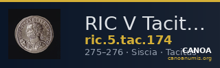 RIC V Tacitus 174 — CANOA