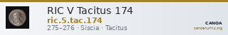 RIC V Tacitus 174 — CANOA