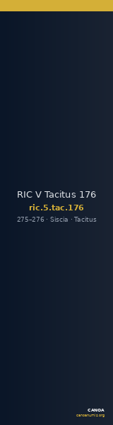RIC V Tacitus 176 — CANOA