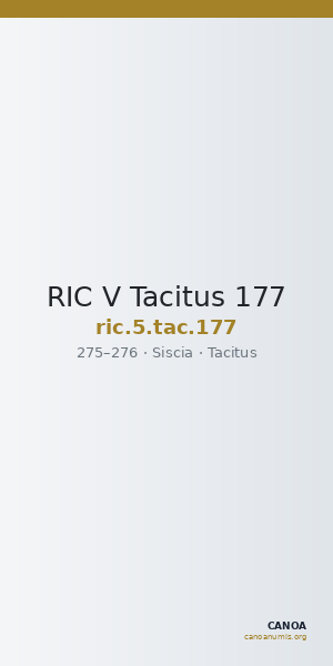RIC V Tacitus 177 — CANOA