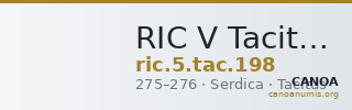 RIC V Tacitus 198 — CANOA