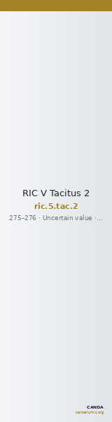 RIC V Tacitus 2 — CANOA
