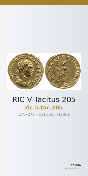 RIC V Tacitus 205 — CANOA