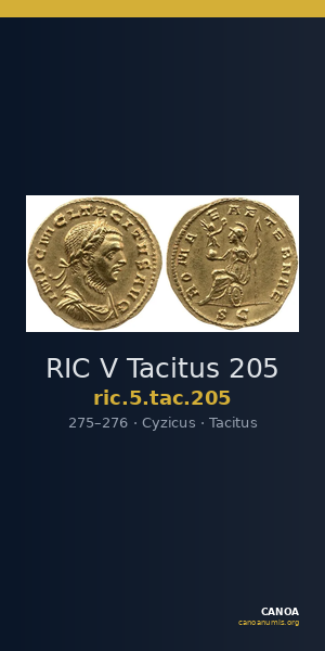 RIC V Tacitus 205 — CANOA