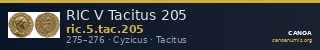 RIC V Tacitus 205 — CANOA