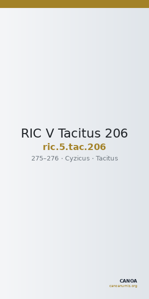 RIC V Tacitus 206 — CANOA