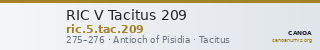 RIC V Tacitus 209 — CANOA