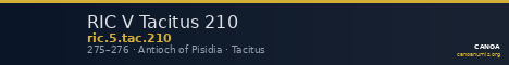 RIC V Tacitus 210 — CANOA