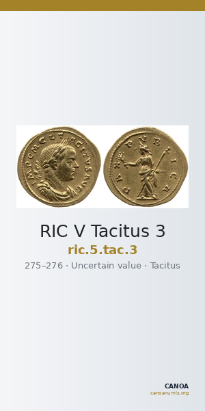 RIC V Tacitus 3 — CANOA