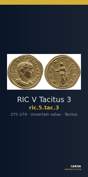 RIC V Tacitus 3 — CANOA