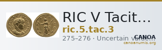 RIC V Tacitus 3 — CANOA
