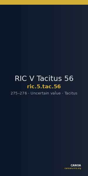 RIC V Tacitus 56 — CANOA