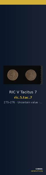 RIC V Tacitus 7 — CANOA