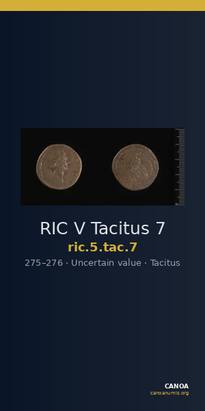 RIC V Tacitus 7 — CANOA