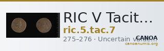 RIC V Tacitus 7 — CANOA