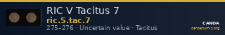 RIC V Tacitus 7 — CANOA