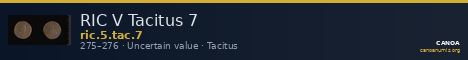 RIC V Tacitus 7 — CANOA