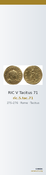 RIC V Tacitus 71 — CANOA