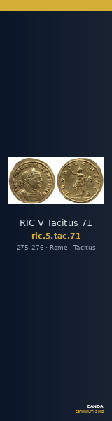 RIC V Tacitus 71 — CANOA