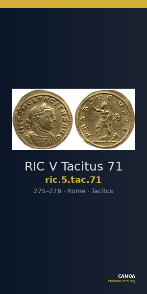 RIC V Tacitus 71 — CANOA