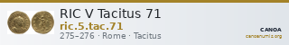 RIC V Tacitus 71 — CANOA