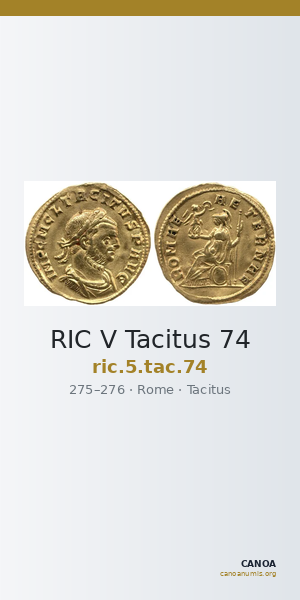 RIC V Tacitus 74 — CANOA