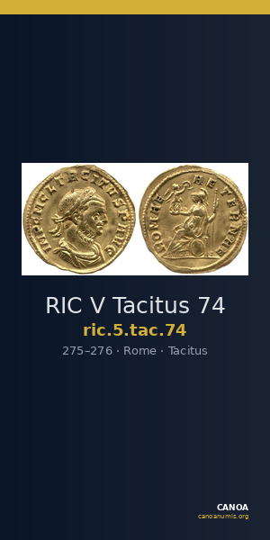 RIC V Tacitus 74 — CANOA