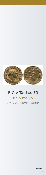 RIC V Tacitus 75 — CANOA
