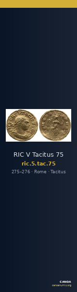RIC V Tacitus 75 — CANOA