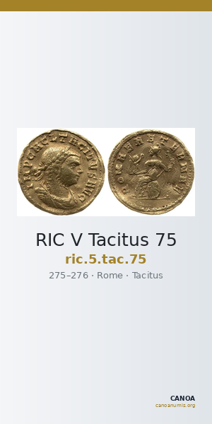 RIC V Tacitus 75 — CANOA