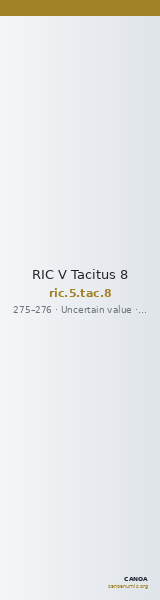 RIC V Tacitus 8 — CANOA