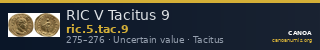 RIC V Tacitus 9 — CANOA
