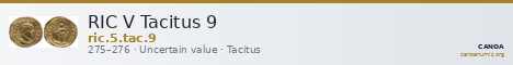 RIC V Tacitus 9 — CANOA