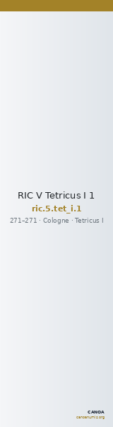 RIC V Tetricus I 1 — CANOA