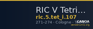 RIC V Tetricus I 107 — CANOA