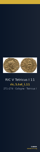 RIC V Tetricus I 11 — CANOA