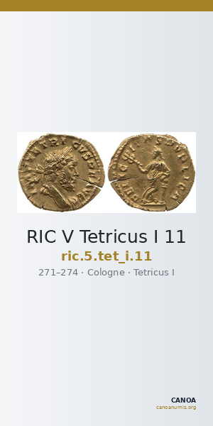 RIC V Tetricus I 11 — CANOA