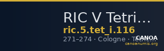 RIC V Tetricus I 116 — CANOA