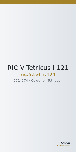 RIC V Tetricus I 121 — CANOA
