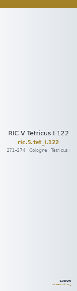 RIC V Tetricus I 122 — CANOA